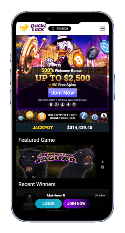 Ducky Luck homepage