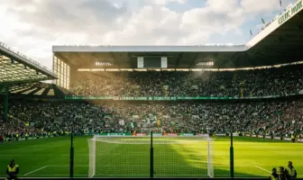 Celtic Park stadium interior showing the imposing home atmosphere ahead of the Hibernian clash