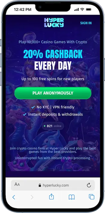 hyperlucky homepage
