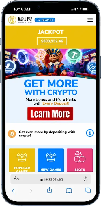 jacks pay casino home