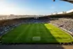 Hampden Park stadium pitch ahead of Scottish Cup final between Celtic and Dunfermline Athletic