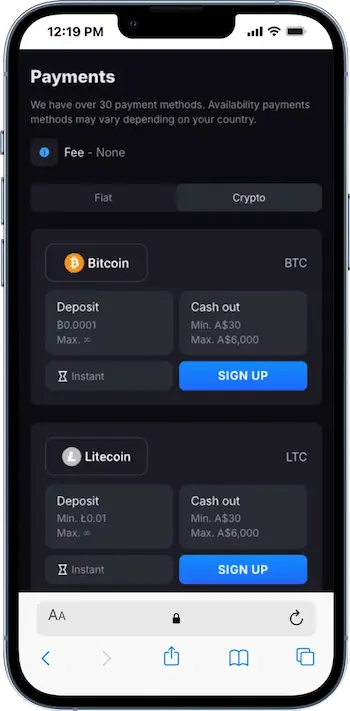 skycrown crypto payments