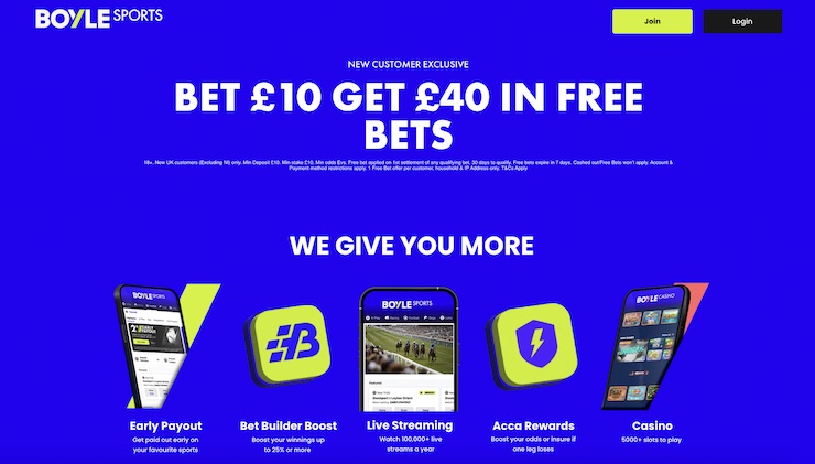 Boyle Sports is one of the best European bookmakers available in the UK.