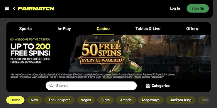 Parimatch is one of the best offshore casinos in the UK