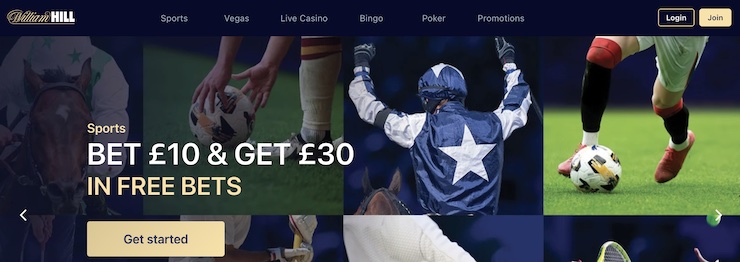 William Hill offers free bets for new users who sign up and claim their welcome bonus offer.