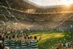 Celtic Park stadium filled with passionate supporters celebrating a historic championship victory