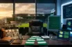 Celtic Park manager's office split between traditional and modern approaches to football management