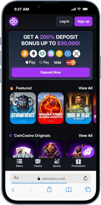 CoinCasino - Fish gambling site - welcome offer