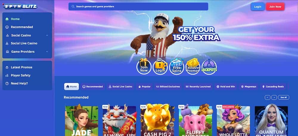 SpinBlitz sweepstakes casino