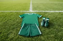 Football training kit on green grass pitch representing Celtic transfer opportunity