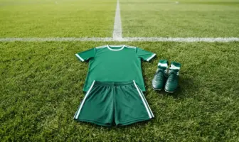 Football training kit on green grass pitch representing Celtic transfer opportunity