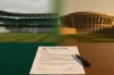Celtic Park and Greek stadium split scene with unsigned transfer contract symbolizing missed recruitment