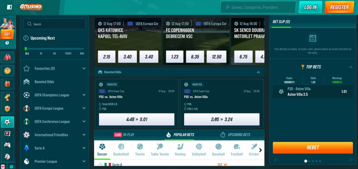 Golisimo betting app in Canada