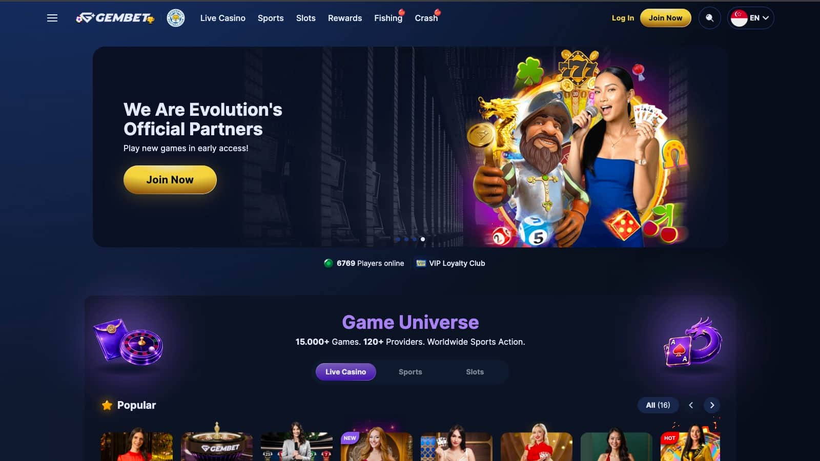 Gembet review screenshot MY desktop