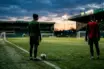 Anonymous footballers on a training pitch representing Celtic’s Luke Chambers loan decision