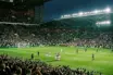 Celtic supporters celebrate a famous European victory over Barcelona at a floodlit Celtic Park