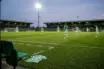 Empty left side of a football defensive line symbolising Celtic's injury crisis before St Mirren