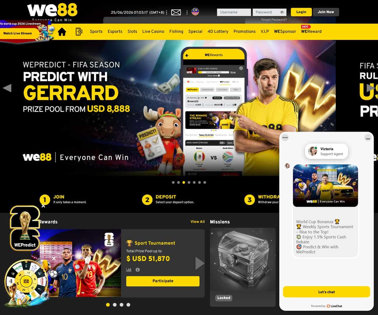 We88 review screenshot ID desktop