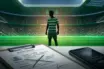 Non-identifiable Celtic player silhouette beside withdrawn scouting notes in a stadium